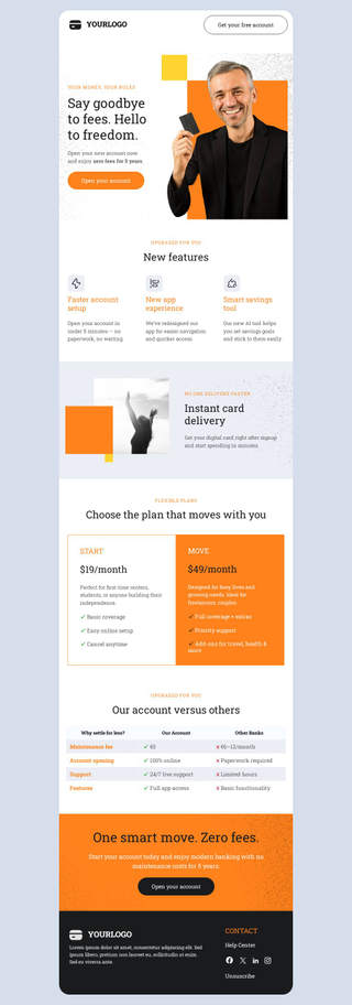 Feedback Email Template — Credit Card Offer