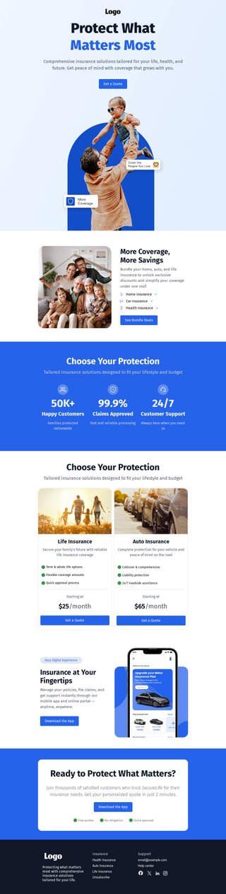 Rating Email Template — Rate Insurance