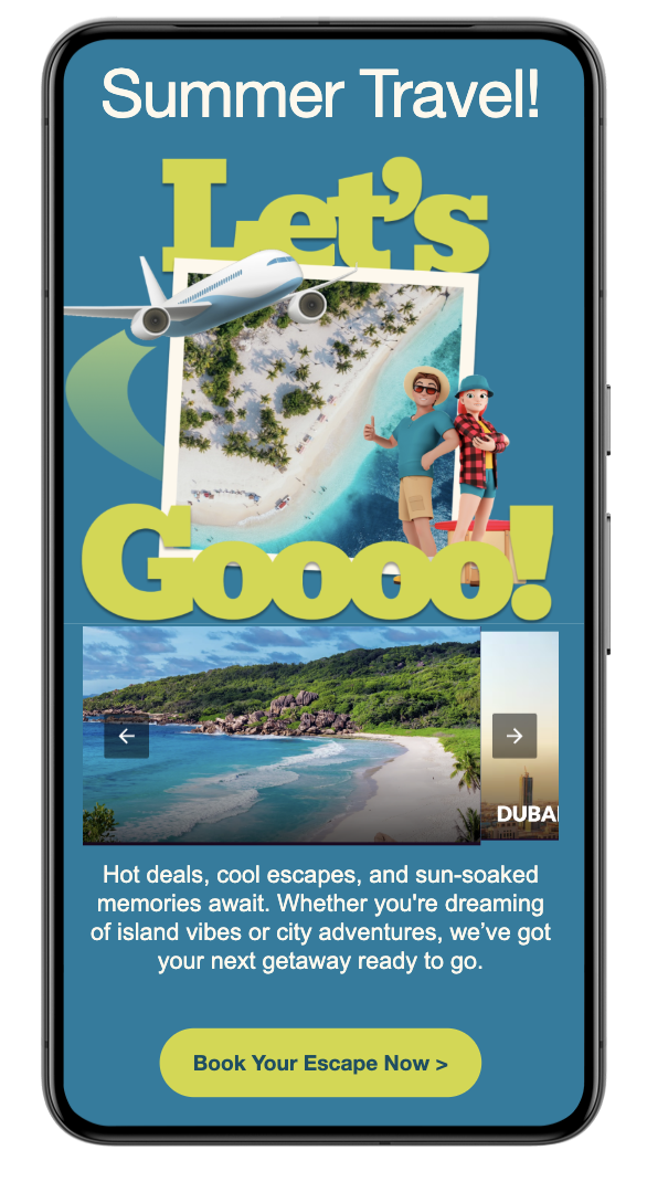 Showcase multiple products in a single email