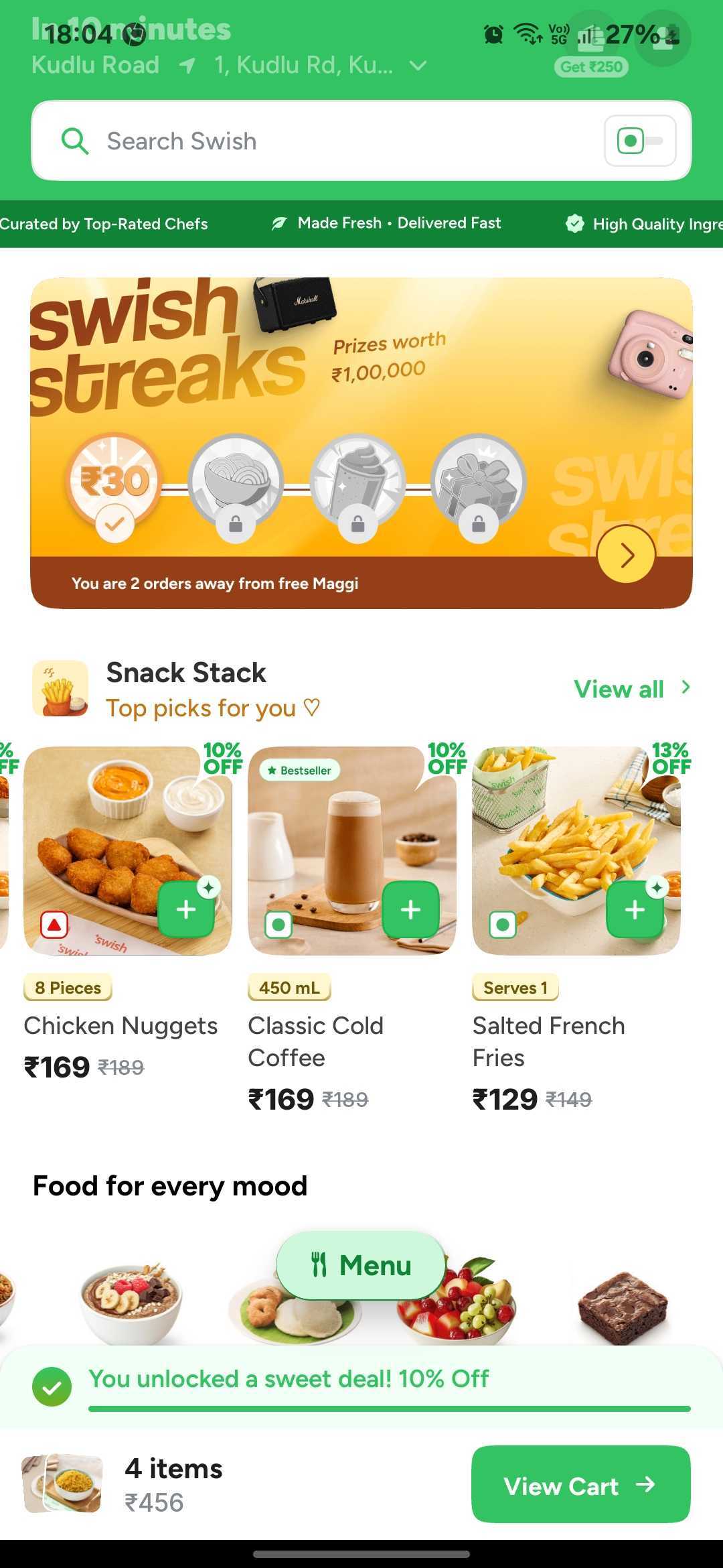 Swish Uses Streaks to Drive Daily Ordering Habits